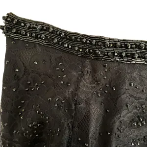 Rachel Allan Womens Lace Beaded Maxi Skirt Size 4 Black Whimisigoth Witchy Prom thumbnail 10