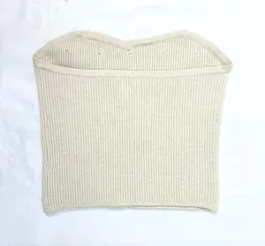 NWOT Aerie Pearl Ribbed Sweater Tube Top - Heather Frost - XL thumbnail 10