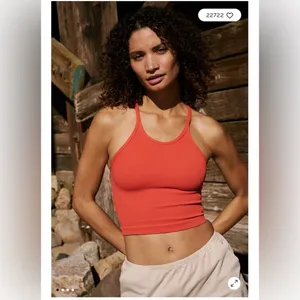 Free People Happiness Runs Long Crop Tank XS/S thumbnail 3
