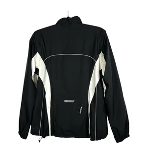 Gore‎ Wear Windstopper Cycling Running Jacket Men's Large Black Windbreaker Zip thumbnail 2