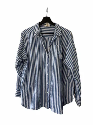 Sézane Max Striped Button Down Shirt thumbnail 2