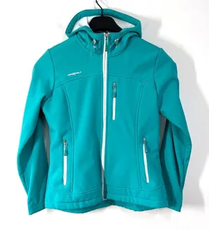ZeroXposur Hooded Jacket Winter Coat Women Medium Teal Green Zip Up‎ Pockets thumbnail 1