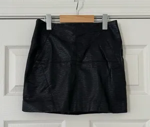 H&M Leather miniskirt thumbnail 1