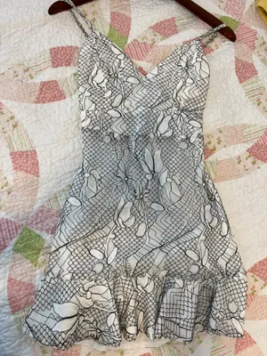 Boutique Custom Made Mini Dress Black thumbnail 1