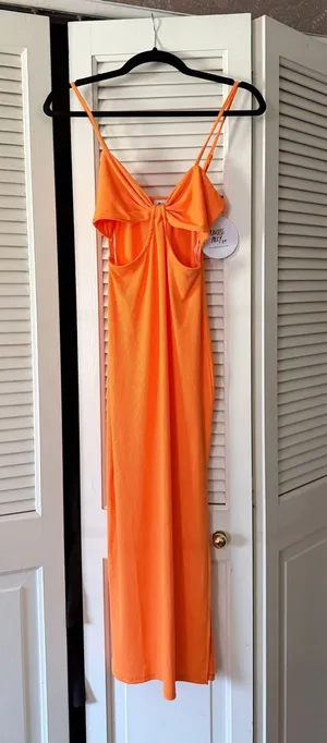 Princess Polly orange maxi dress thumbnail 1