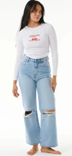 ROLLAS Light Wash Heidi Jeans Size 30 NEW NWT thumbnail 1