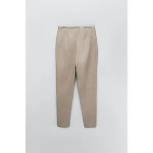 Zara Faux Leather High-Waisted Leggings Size M 8372/061/711 thumbnail 5