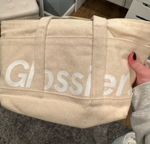Glossier tote bag Tan thumbnail 1