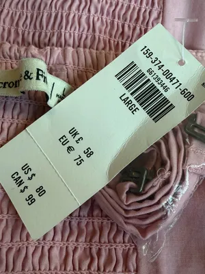 Abercrombie & Fitch Pink Bubble Hem Mini Dress Strapless Barbie Size Large NWT thumbnail 15