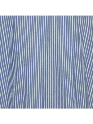 Retro Modcloth Blue Striped Lace Trim Long Sleeve Top Peter Pan Collar Size 4X thumbnail 8