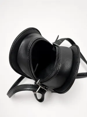 DS Black Cowboy Boot-Shaped Crossbody Bag with Star Accent thumbnail 8