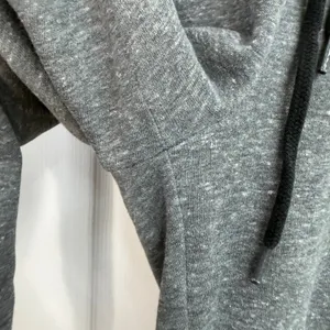 PINK Victoria's Secret gray pull‎ on fleece lined pocket jogger sweatpants large thumbnail 3