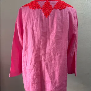 Lilly Pulitzer Pink and Red Embroidered Pajama Set thumbnail 5
