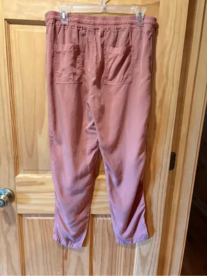 Thread & Supply drawstring jogger pants dusty pink rose women’s L thumbnail 2
