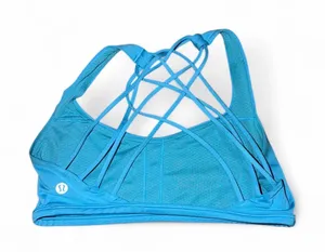 Lululemon rare Blue sports bra with criss-cross straps #activewear #fitness thumbnail 1