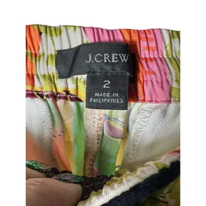 J Crew Pants Size 2 Drapey Wide Leg Ratti Safari‎ Printed Soft Tropical #QR6-5 thumbnail 2