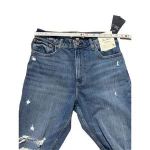 NEW Abercrombie & Fitch The Mom High Rise Distressed‎ Ankle Jeans Sz 28 thumbnail 9