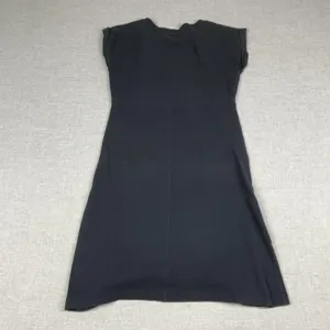 Columbia Dress Womens S Black Crew Neck T-Shirt Dress Cap Sleeve Stretch thumbnail 9