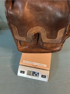 Vintage 1970’s Dark Brown Leather Shoulder Saddle Bag with Front Pockets - EUC thumbnail 7