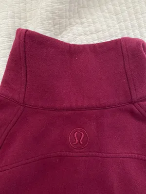 Lululemon maroon half zip scuba thumbnail 10