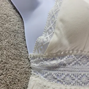 Hello Molly Crochet Lace Dress Womens 4 White Tie Back Summer Beach Vacay Boho thumbnail 8
