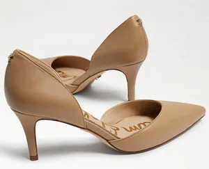 Sam Edelman Nude Pump Jaina Heels Leather Women's Size: 7.5 thumbnail 1