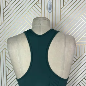 Splits59 Dark Green Racerback Mesh Stripe Tank Top‎ Size Medium thumbnail 9