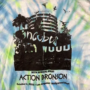 Incubus w/ Action Bronson Hollywood Bowl Concert Tie Dye 2X thumbnail 4