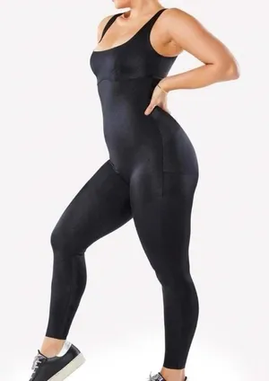 YITTY‎ Headliner Shaping Catsuit Black Jumpsuit Large Shapewear Compression thumbnail 1