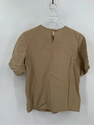 Banana Republic camel linen blend blouse size xs thumbnail 2