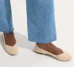 Rothys Sandstone Beige Knit Flats Shoes thumbnail 1