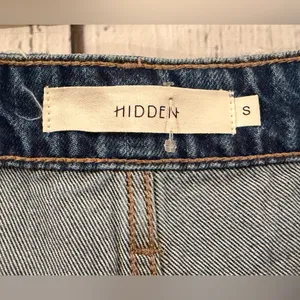 Hidden Jeans NWT Women's S. Sofie Mom Denim Shorts Blue Jean Distressed Raw Hem inv605 thumbnail 4