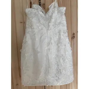 NWT Lulus Immense Elegance White Floral Embroidered Bustier Mini Dress Party M thumbnail 6
