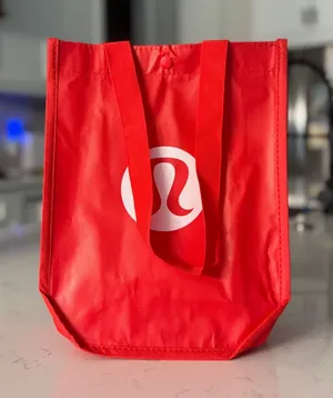 Lululemon Athletica Red Reusable Tote Bag Made to Feel thumbnail 1