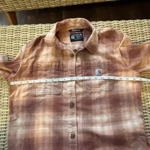 Carhartt Rugged Flex Loose Fit pink medium Flannel‎ thumbnail 9