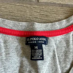 US polo assn gray v neck long sleeve thumbnail 3