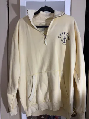 Cuffy's Cape Cod Quarter Zip Butter Yellow thumbnail 1