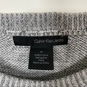 Calvin Klein Jeans Gray Marl Knit Ribbed Sweater Long Sleeves Size Medium thumbnail 6