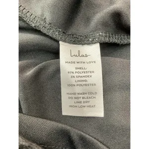 Lulus Black Satin One-Shoulder Open‎ Back Formal Maxi Dress Size Small thumbnail 10
