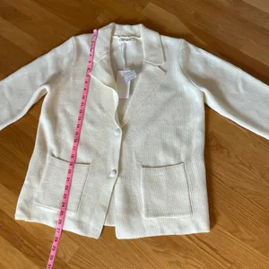 NWT Grace Karin Cream Knit Blazer Cardigan L thumbnail 5