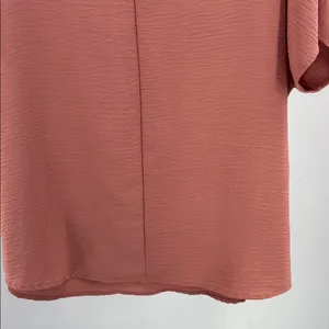 Entro Dusty Rose Blouse cap sleeve L lightweight office work casual layering thumbnail 4