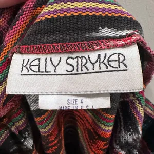 Kelly Stryker Southwestern Tapestry Mini‎ Skirt 4 | Vintage 90s Boho Tribal USA thumbnail 3