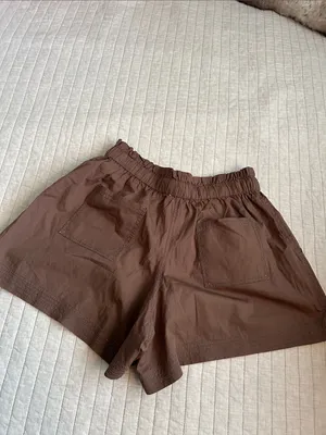 Onika Asha fawn brown NWT cotton boho comfy casual shorts M thumbnail 5