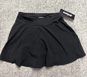 Prince Womens Flounce Skort Pure Black Tennis Skirt Built-in‎ Shorts WPT17231 XS thumbnail 1
