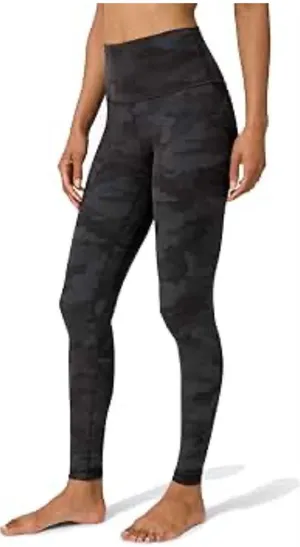 lululemon athletica High-Rise Charcoal Camo Leggings thumbnail 1