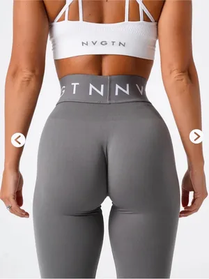 NVGTN Charcoal Sport Seamless Leggings size M thumbnail 5