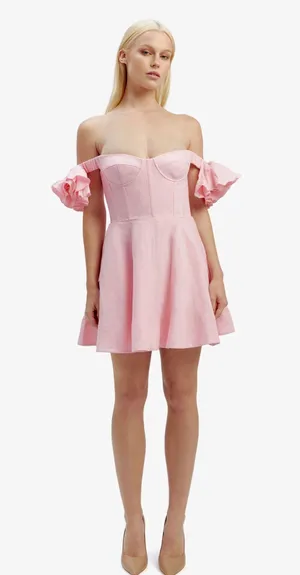 Bardot Sigma Mini Dress In Soft Pink thumbnail 1