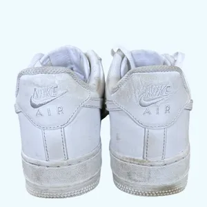 Nike Air Force 1 Low '07 Women's Sz 8 Triple White‎ 315115-112 thumbnail 8