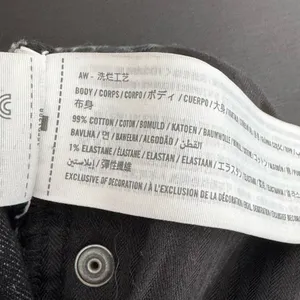 Abercrombie & Fitch Curve The Mom High Rise Jeans in a Black Faded‎ Acid Wash 14 thumbnail 9