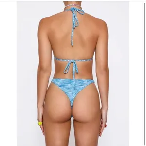 Tiger Mist Bikini Set With Beaded Chain thumbnail 3